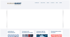 Desktop Screenshot of humanquest.ch